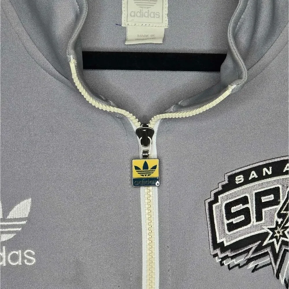 Adidas Originals San Antonio Spurs Court Series Track Jacket - Mens L Trefoil
